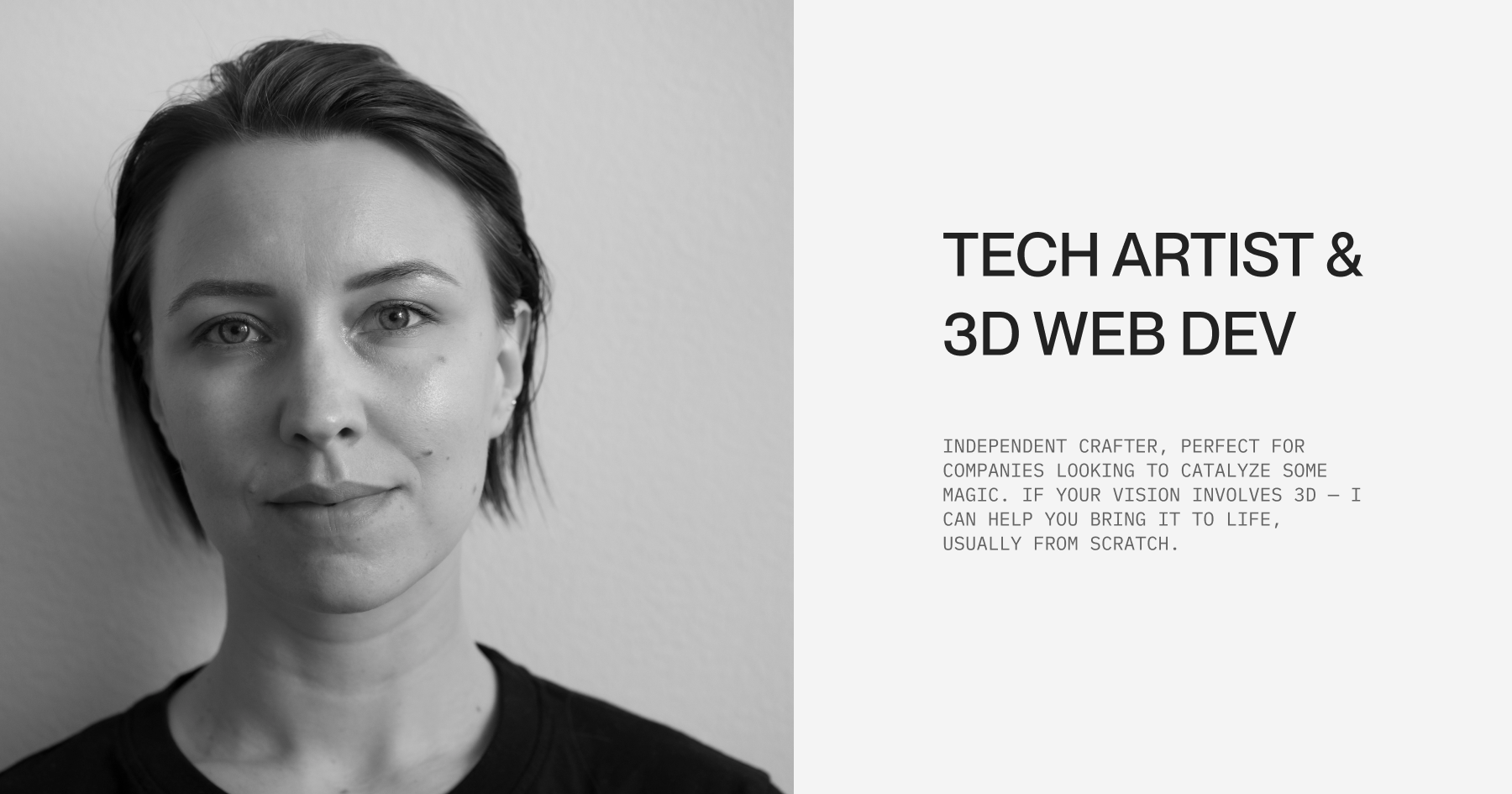 Frida Wiig | Creative Developer Portfolio