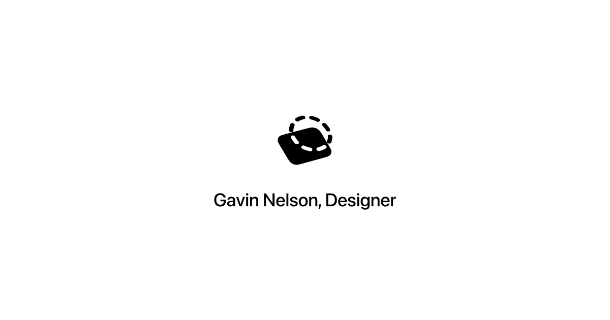 Gavin Nelson, Designer